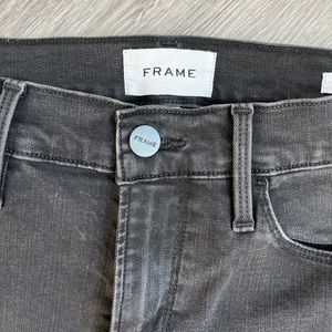 FRAME Black Skinny Jeans
